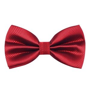 Alizeal Men's Solid Formal Banded Bow Ties